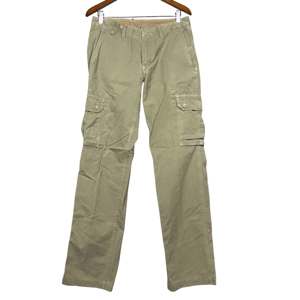 Mason's Cargo Utility Pants Mens Size 32 Cotton Green Military Hiking Outdoors